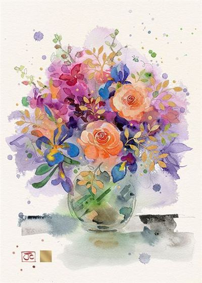Orange Roses CARD