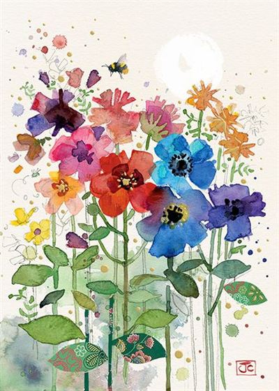 Rainbow Flower Card