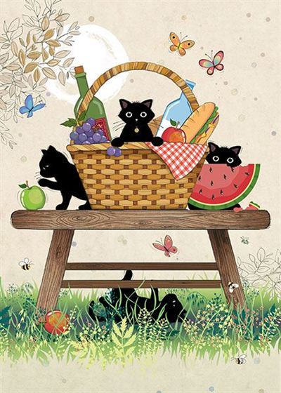 Picnic Kitties Card