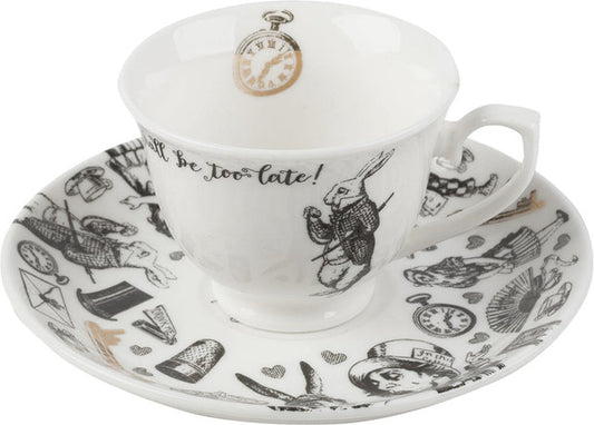 Victoria And Albert Espresso Cup and Saucer, 100ml, Gift Boxed
