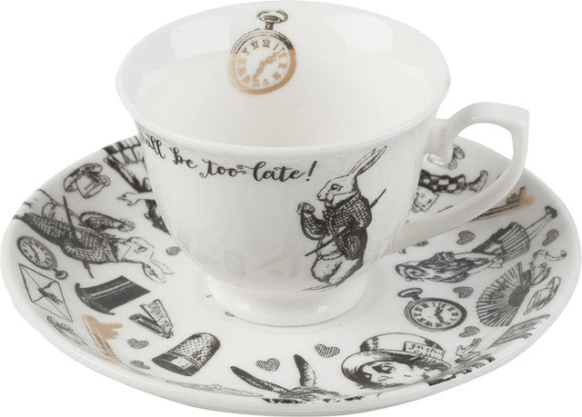 Victoria And Albert Espresso Cup and Saucer, 100ml, Gift Boxed