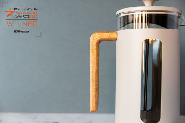 Lc Pisa 8 Cup Cafetiere Latte Wood Handle