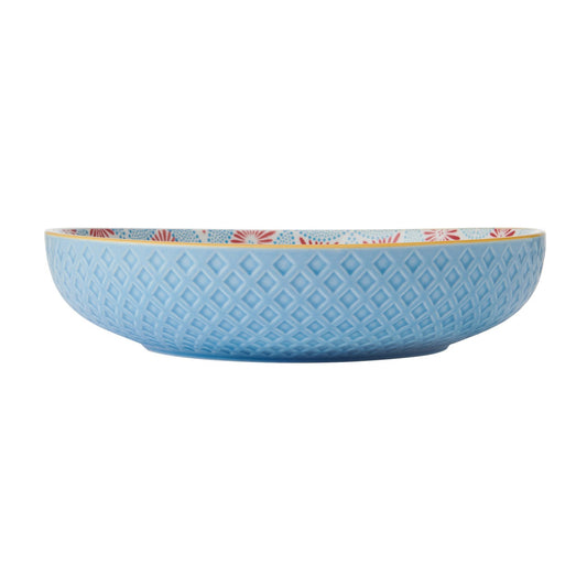 Mikasa Blue Mosaic Stoneware Bowl, 900Ml, 21 X 5Cm