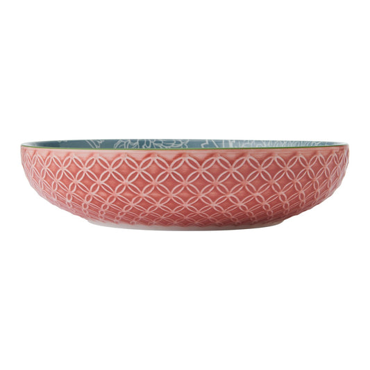 Mikasa Grey Floral Stoneware Bowl, 900Ml, 21 X 5Cm