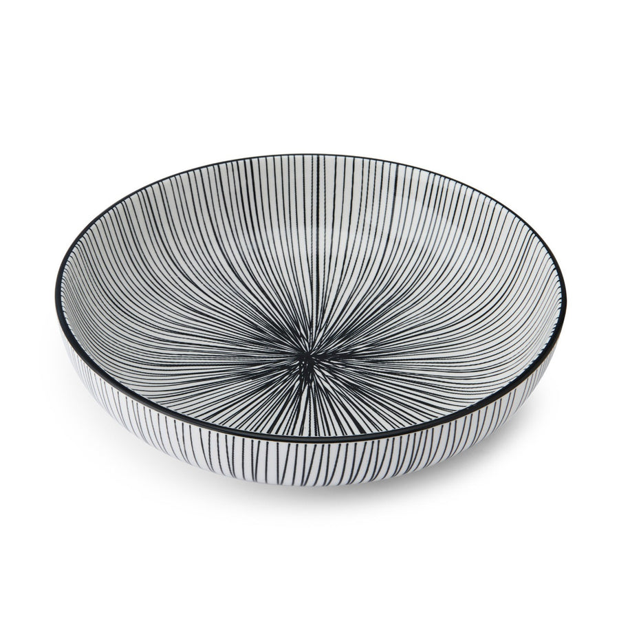 Mikasa Black Stripe Stoneware Bowl, 900Ml, 21 X 5Cm