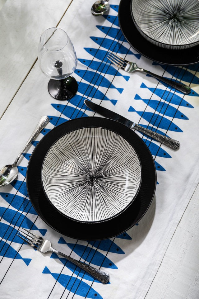 Mikasa Black Stripe Stoneware Bowl, 900Ml, 21 X 5Cm