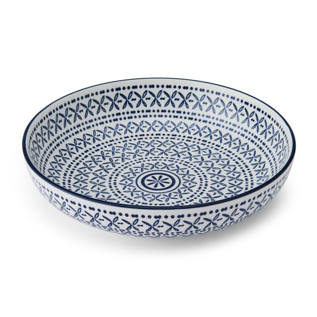 Mikasa Blue Mediterranean Stoneware Bowl, 900Ml, 21 X 5Cm
