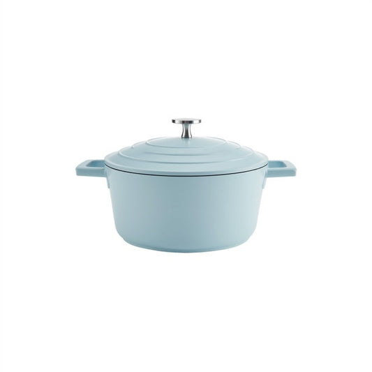 Mastercraft Cast Aluminium Casserole Dish, 2.5L, Sky Blue