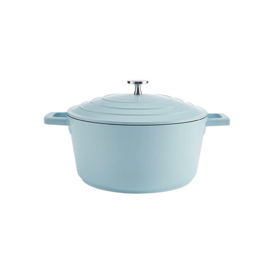 Mastercraft Cast Aluminium Casserole Dish, 4L, Sky Blue