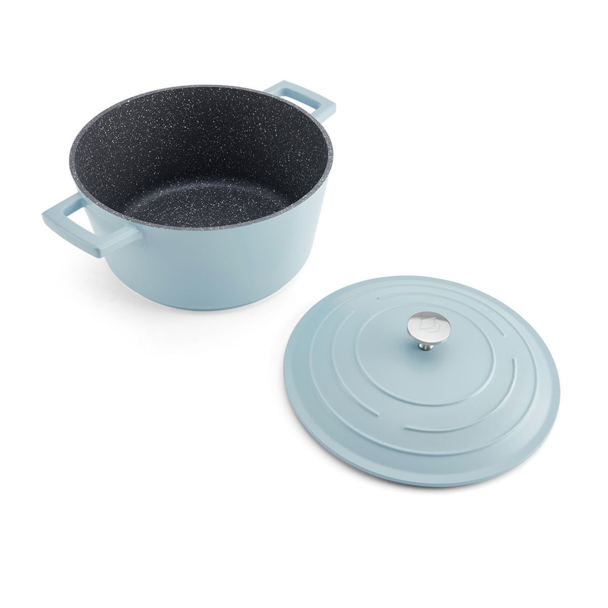 Mastercraft Cast Aluminium Casserole Dish, 4L, Sky Blue