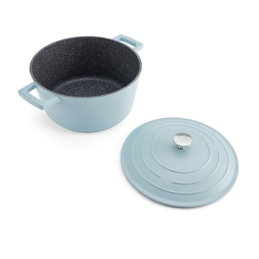 Mastercraft Cast Aluminium Casserole Dish, 4L, Sky Blue