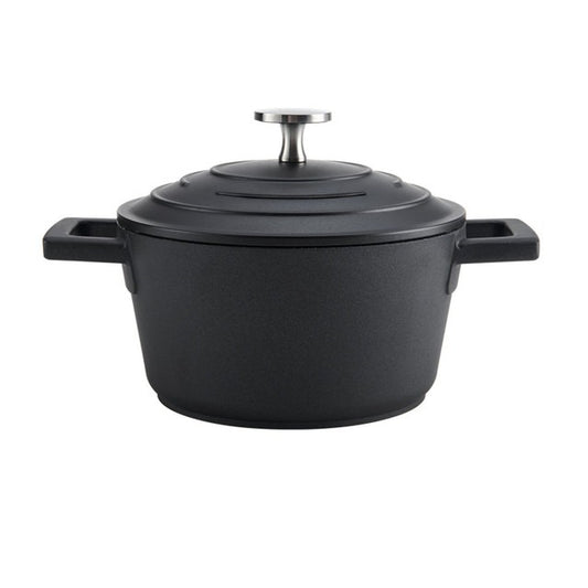 MasterCraft Cast Aluminium Casserole Dish, 1.4L, Black