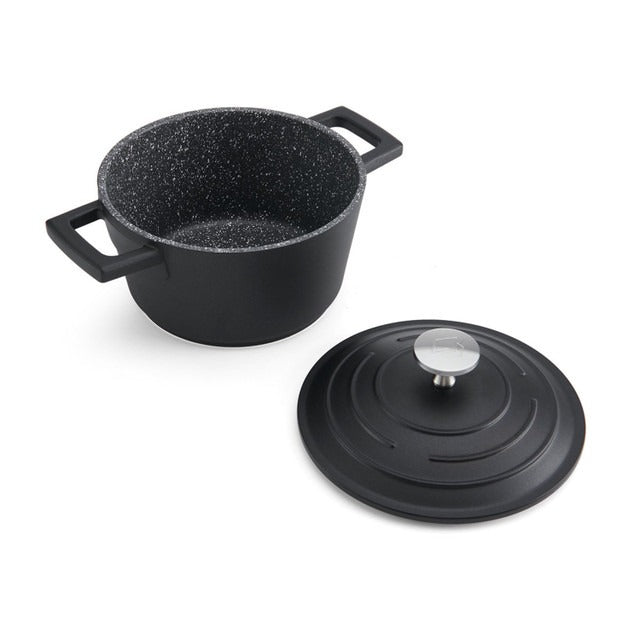 MasterCraft Cast Aluminium Casserole Dish, 1.4L, Black