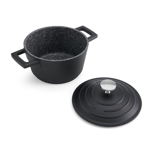MasterCraft Cast Aluminium Casserole Dish, 1.4L, Black