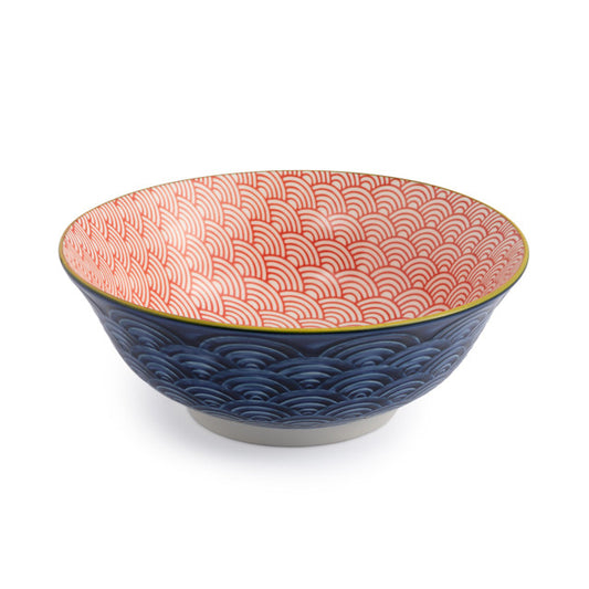 Mikasa Blue Red Arc Ramen Bowl 21Cm