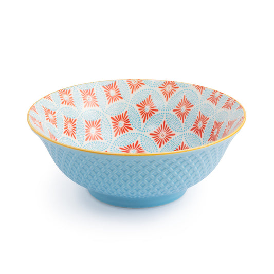 Mikasa Blue Mosaic Ramen Bowl 21Cm