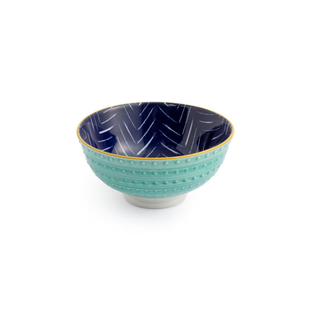 Mikasa Indigo Chevron Nibble Bowl 12Cm