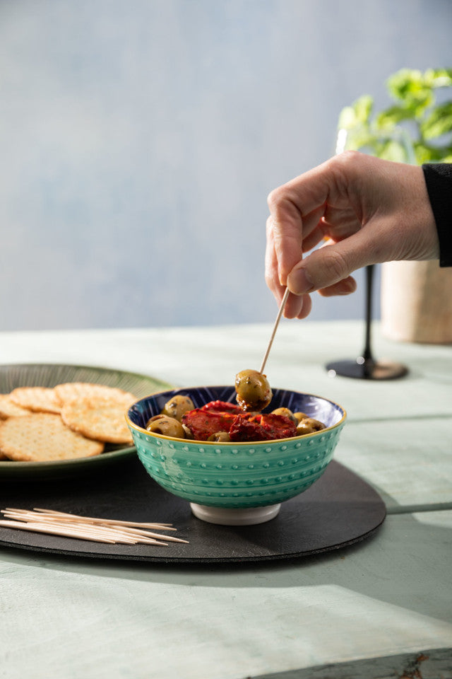 Mikasa Indigo Chevron Nibble Bowl 12Cm