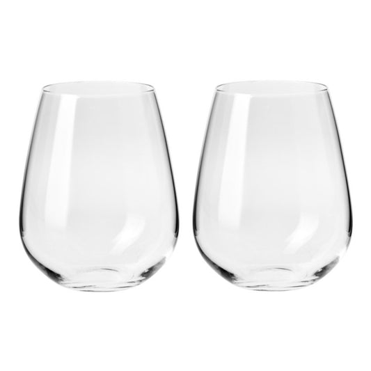 Kr Duet Stemless Wine Glass 500 Ml Set Of 2 Gift Boxed