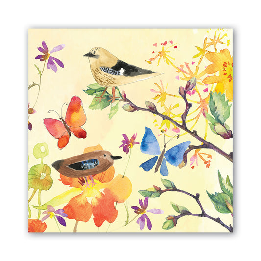 Cocktail Napkins Birds & Butterflies Michel Design Works