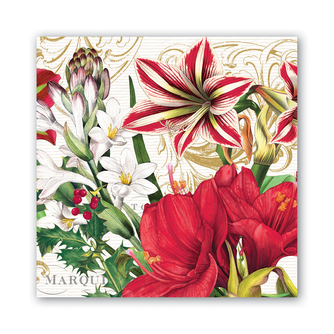 Cocktail Napkins Christmas Bouquet Michel Design Works
