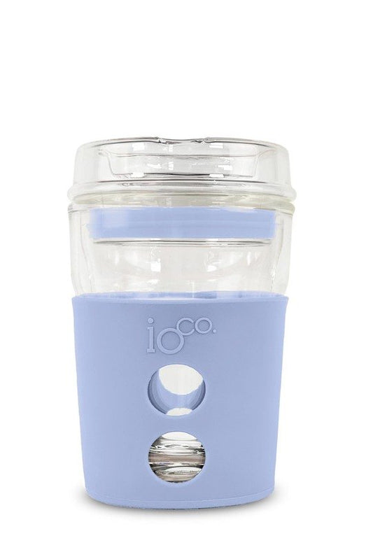 Ioco 4Oz Piccolo All Glass Coffee Traveller - Sea Spray Blue