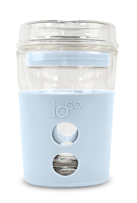 Ioco Glass Travel Mug 8Oz Eucalyptus