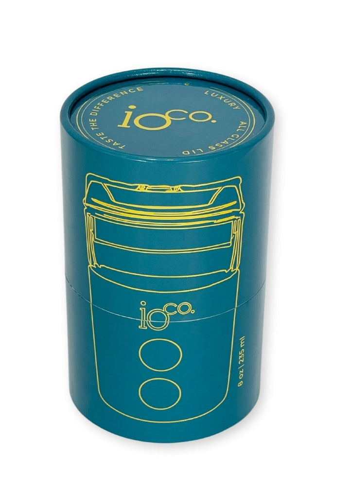 Ioco Glass Travel Mug 8Oz Peacock Green