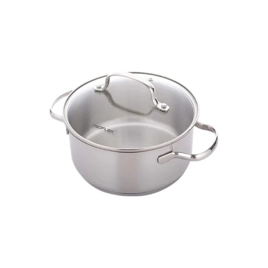 Neoflam Stainless Steel 20Cm Stock Pot With Lid