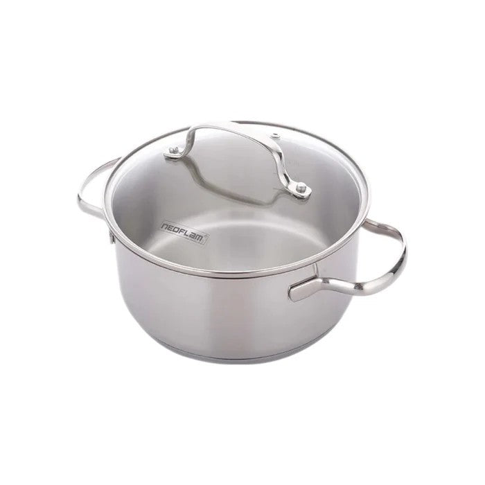 Neoflam Stainless Steel 22Cm Stock Pot With Lid
