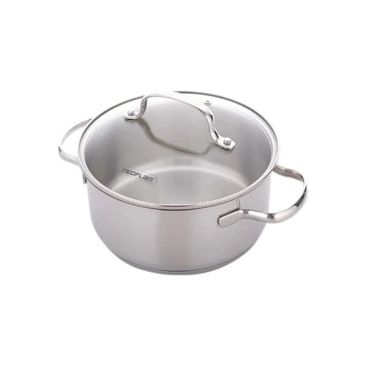 Neoflam Stainless Steel 22Cm Stock Pot With Lid