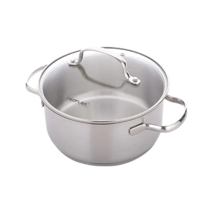 Neoflam Stainless Steel 24Cm Stock Pot With Lid