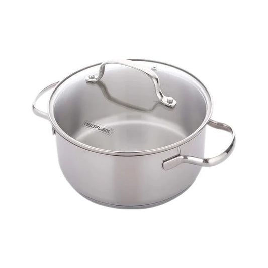 Neoflam Stainless Steel 24Cm Stock Pot With Lid