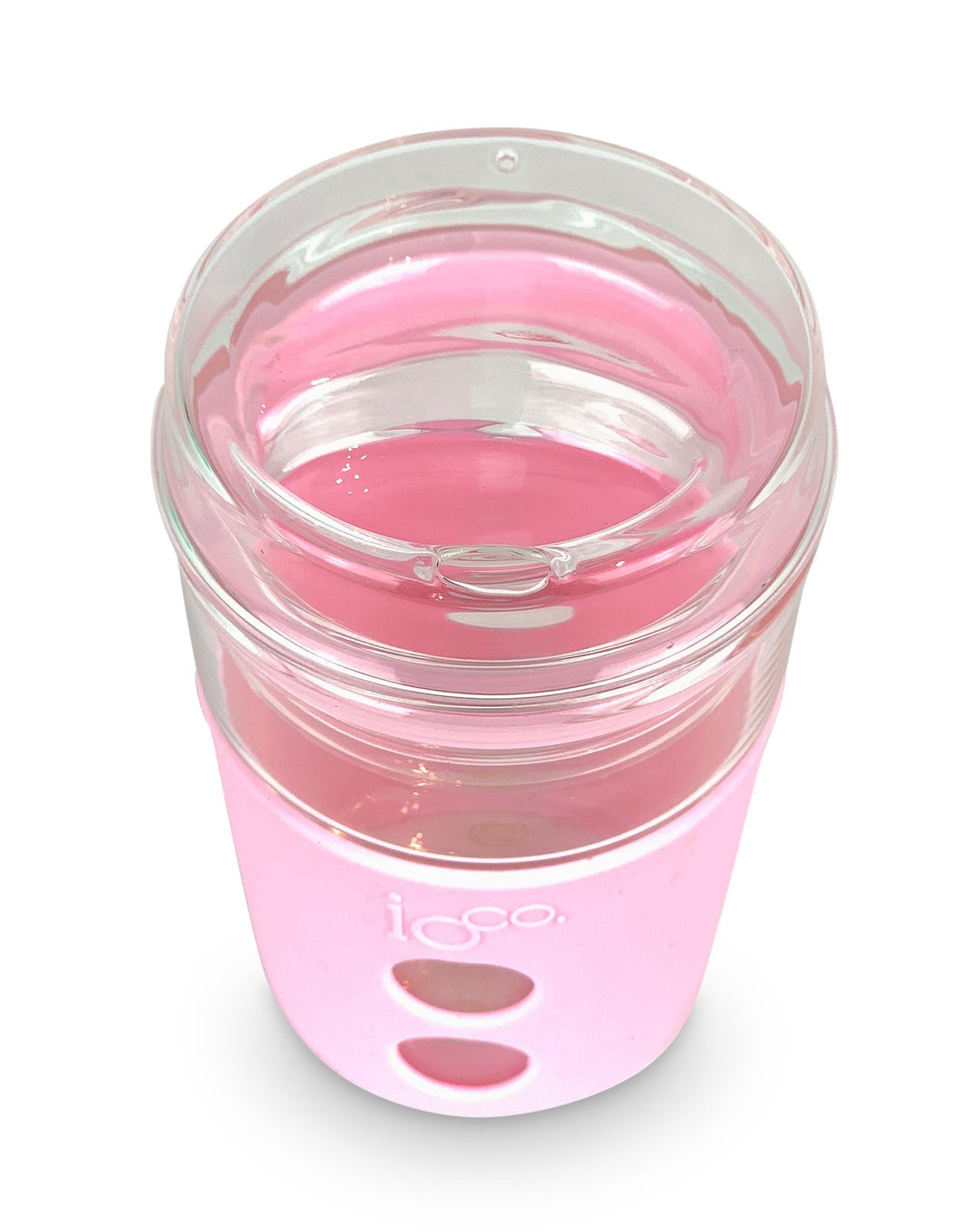 Ioco Glass Travel Mug 8Oz Sweet Marshmallow Pink