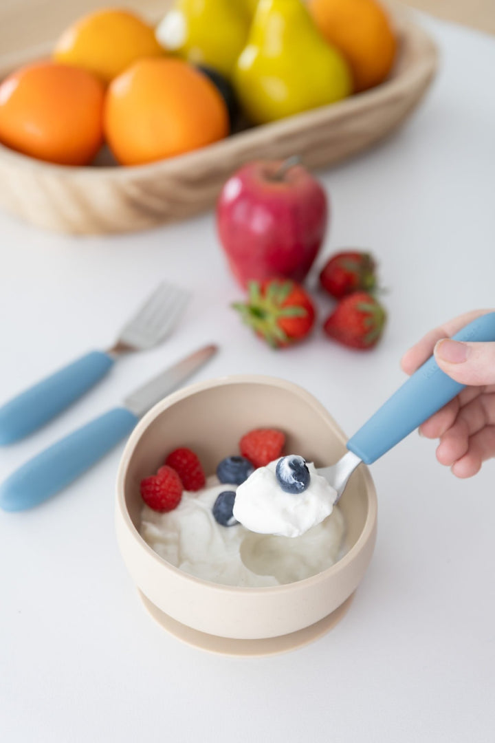 Kiddikutter 3 Piece Cutlery Set Sky Blue