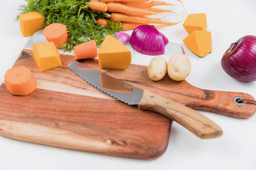 Kiddikutter Wooden Handle Knife [CLR:WOOD HANDLE]