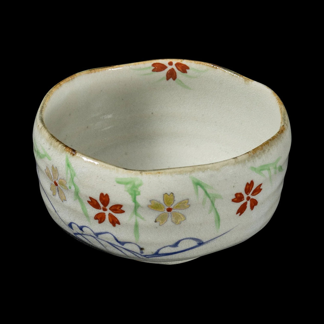 Omotenashi Hand Painted Matcha Bowl With Whisk Gift Set - Sakura No Zudol (13Dx7.5H)