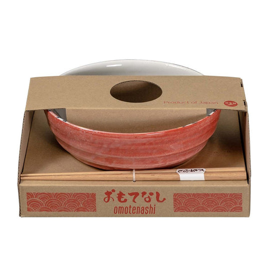 Omotenashi Etegami Kani Ramen Bowl With Chopstick (19dx8.5h)