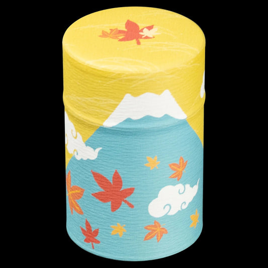 Omotenashi Canisters Fuji Seasons 100g Yellow Winter