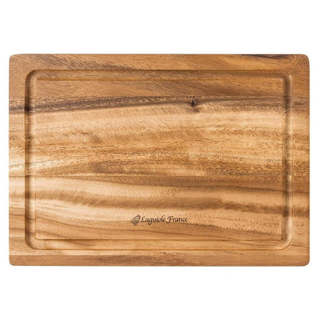 Laguiole Acacia Serving Board With Groove 25 X 35 X 1.8cm