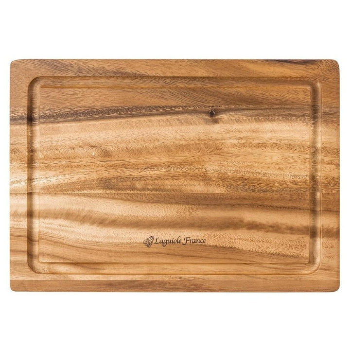 Laguiole Acacia Serving Board With Groove 25 X 35 X 1.8cm