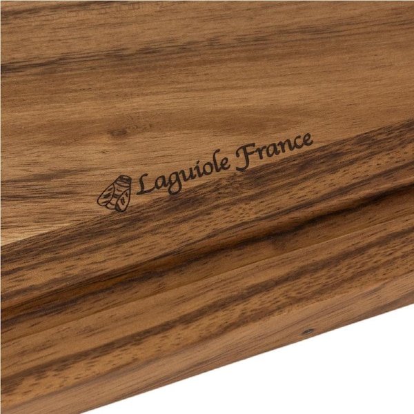 Laguiole Acacia Serving Board With Groove 25 X 35 X 1.8cm