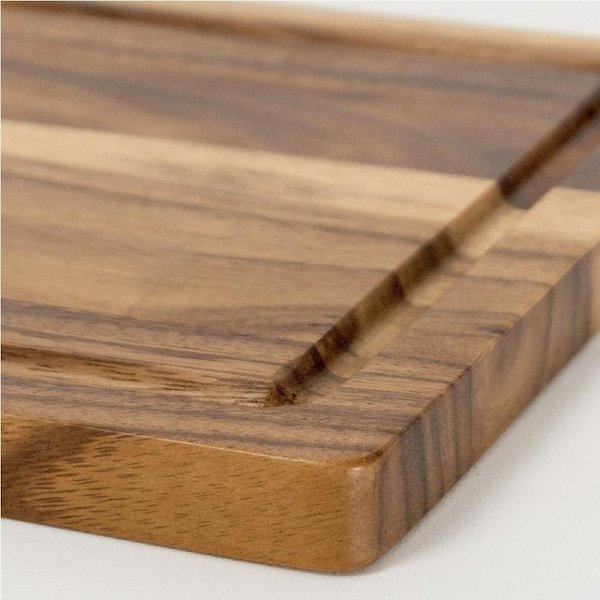 Laguiole Acacia Serving Board With Groove 25 X 35 X 1.8cm
