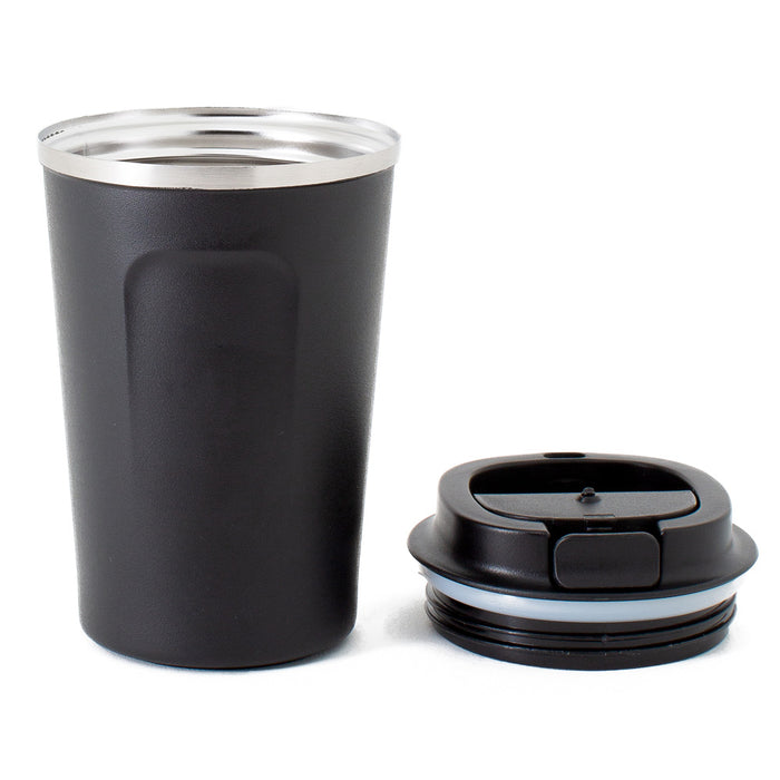 Neoflam Double Walled Stainless Steel Coffee Mug 380Ml - Black