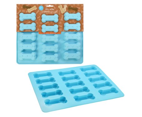 R&m International Llc Pet Treats Dog Bone Mold, One Size, Blue