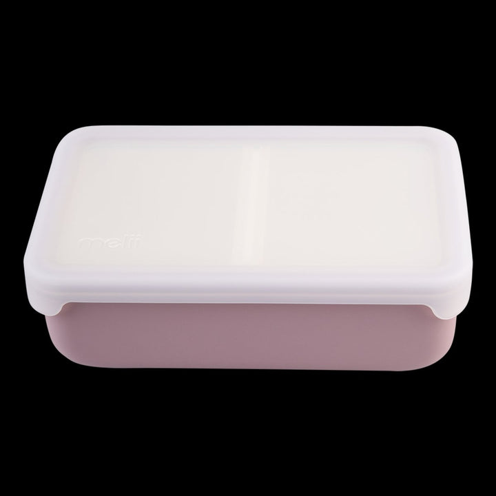 Melii Luxe Silicone Bento W/ Silicone Dividers 700Ml - Pink/ Ivory