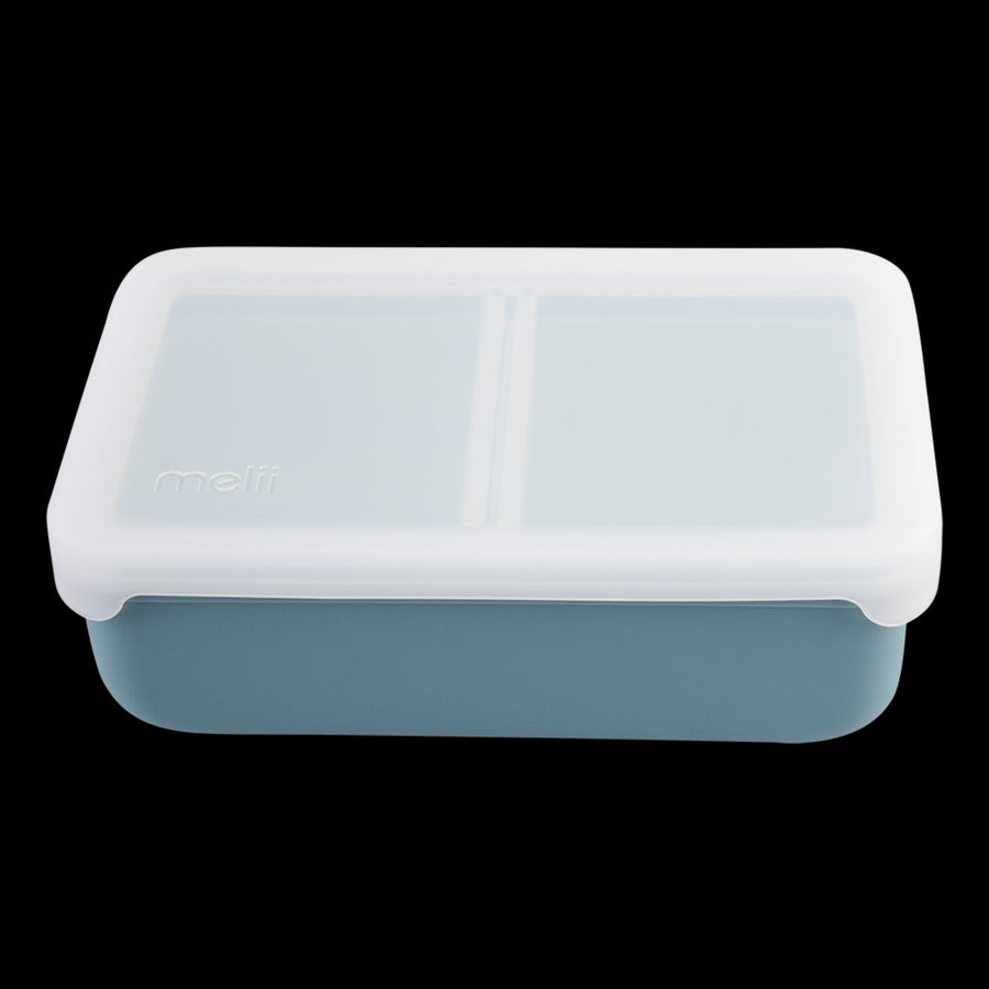 Melii Luxe Silicone Bento W/ Silicone Dividers 700Ml - Blue / Mint