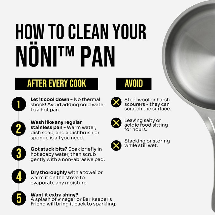 Solidteknics Noni Satin 26Cm Skillet Frypan - Stainless Steel