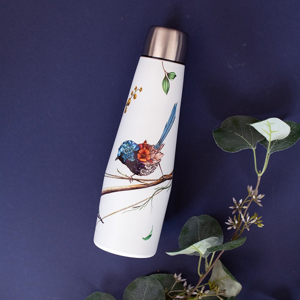 Double Wall Insulated Drink Bottle 550ml – Variegated Fairy-wren