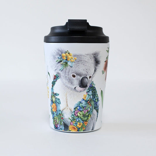 Double Wall Insulated Travel Cup – Koala Portrait 